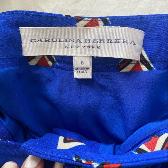 Carolina Herrera Wide Leg Printed Trousers - Picture 2 of 4